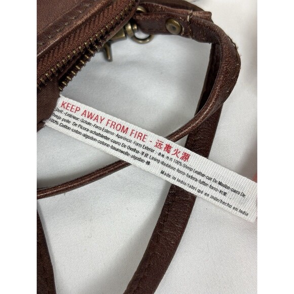 Free People We the Free Traveler Bag Wallet Crossbody Brown Leather Convertible - Picture 9 of 16